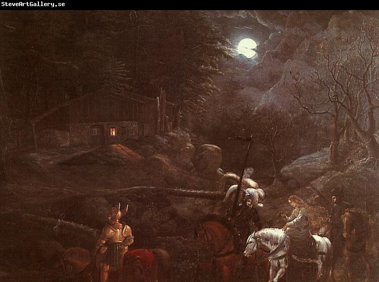 Franz Pforr Knights Before a Charcoal Burner's Hut